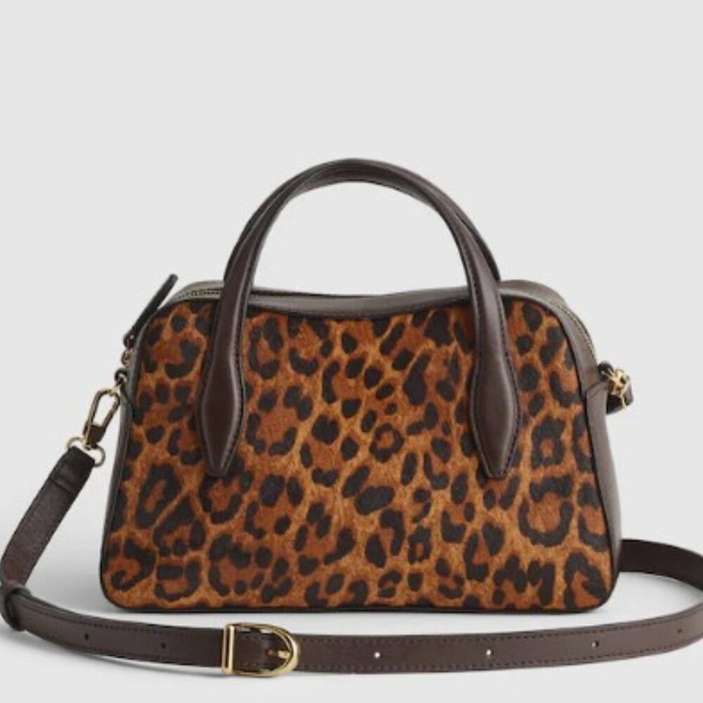 Madewell Medium Crossbody Bag in Leopard